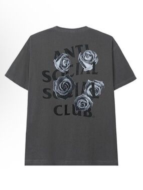 Anti Social Social Club Bat Emoji Tee in Charcoal